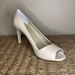 Ann Taylor Leather Peeptoe